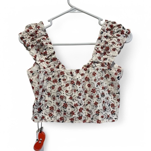 Cider Floral Lace Crop Top - XS - Picture 2 of 4